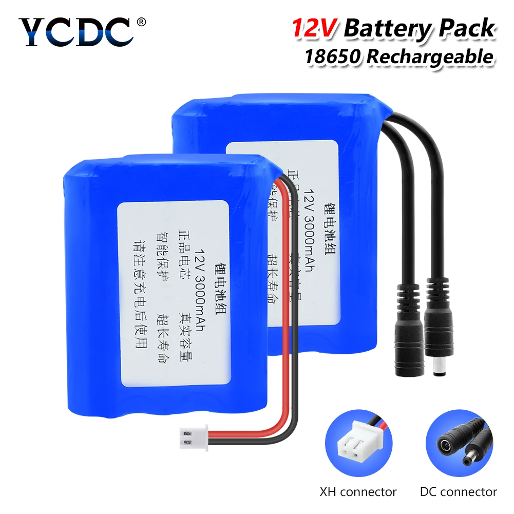 lifepo4 18650 Батарея 12V 3/6/9* клетки пакет Перезаряжаемые литий-ионный аккумулятор DIY батареи резервного копирования для светодиодный светильник