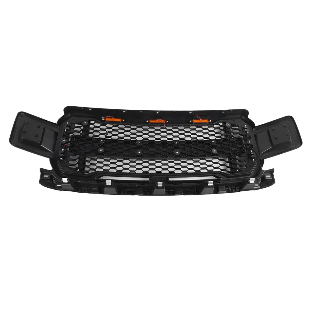 Передняя решетка бампера для автомобиля Raptor стиль 2018 2019 Ford F150 F-150 w/янтарный