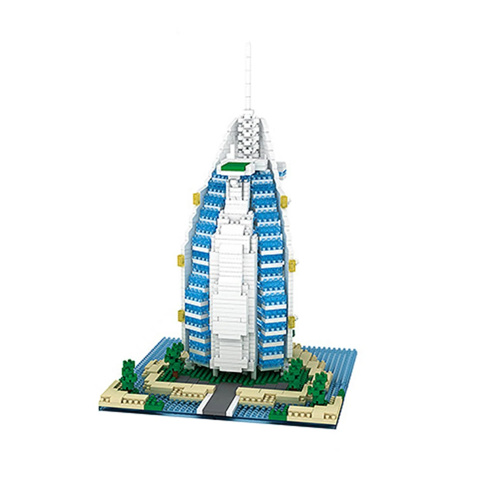 Набор строительных блоков YZ Diamond всемирно известных архитектурных моделей Burj Al
