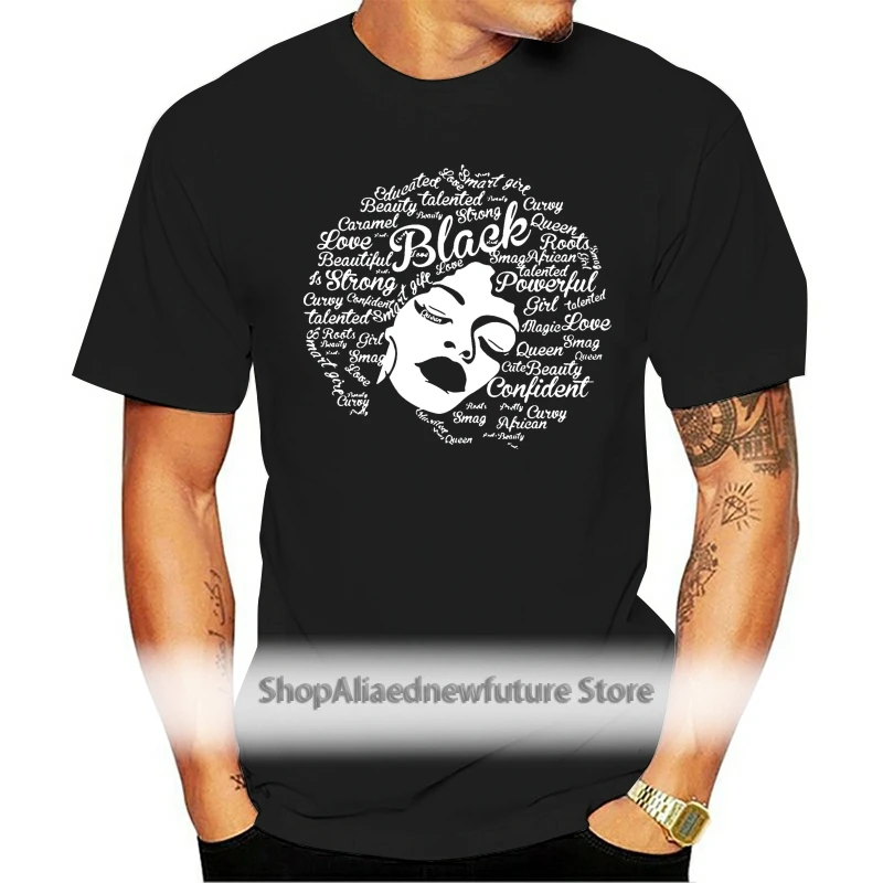 

Men t shirt Black Is Beautiful Afro Hair Black tshirts Women t-shirt