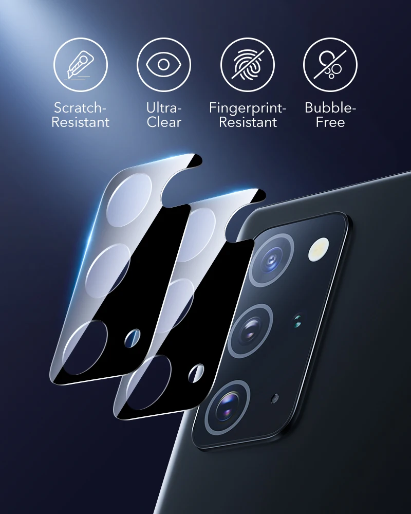 Защитная пленка ESR для объектива камеры Samsung Galaxy Note 20 S20 Plus S21 Ultra 10 закаленное