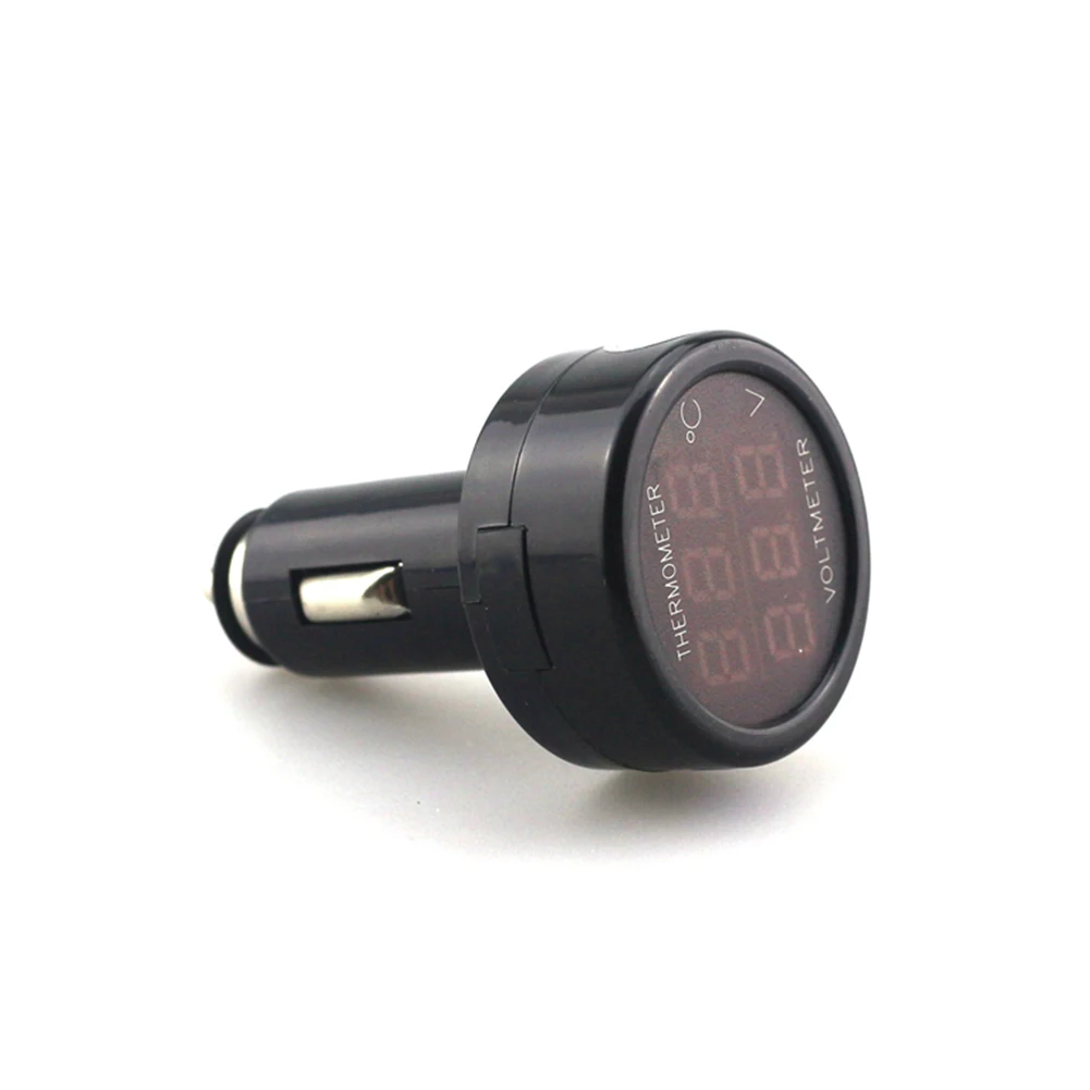 2 в автомобильный комплект Вольтметр термометр для измерения внутренней