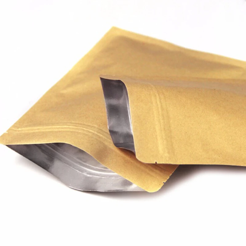 10 шт. пакеты из крафт-бумаги на молнии с алюминиевой фольгой | Дом и сад