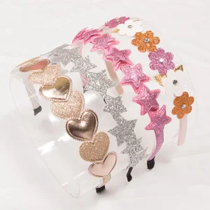 Ободок для волос детский со звездами и блестками