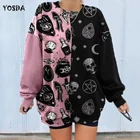 Женские пуловеры в стиле хип-хоп с круглым вырезом и принтом