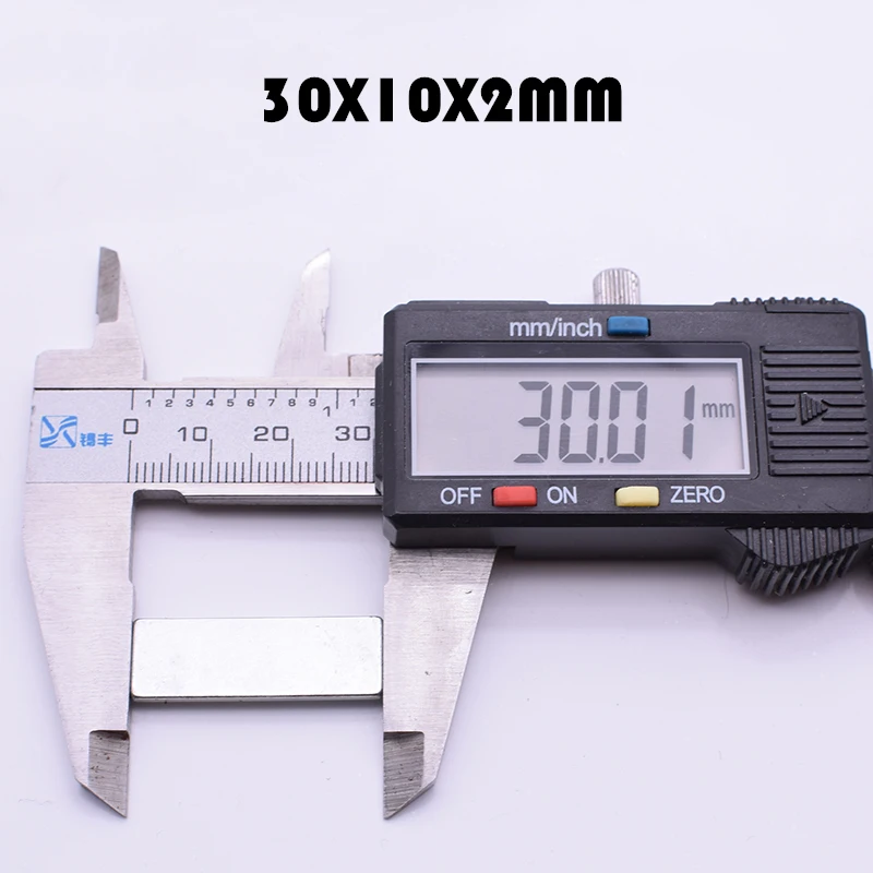 30/50/100Pcs 30*10*2 мм 30x10x2 мм Неодимовый магнит супер мощный профессиональный Неодимовый Магниты N35 редкоземельный магнит