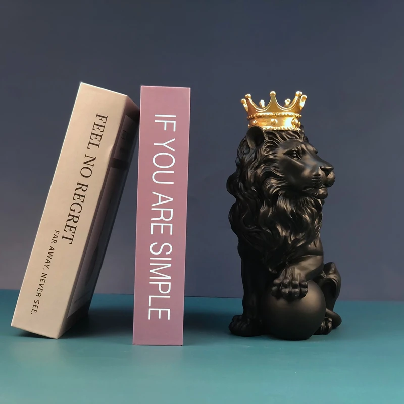 Декоративная скульптура в виде льва для гостиной офиса декор абстрактного