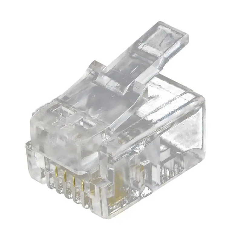 4 Pin RJ11 6P4C разъем для кабель телефонной трубки предмета в комплекте|Переходники и