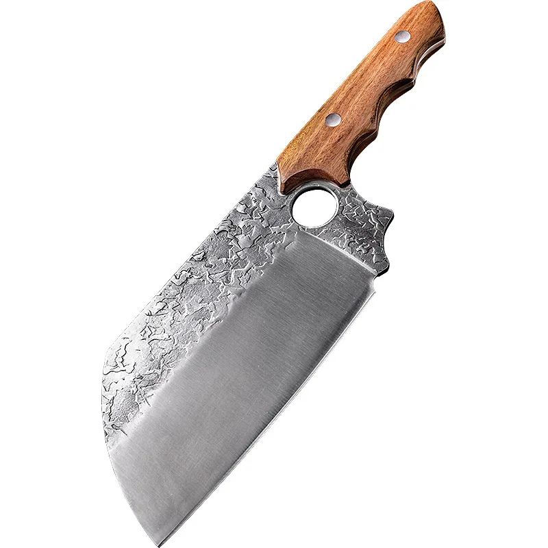

Handmade Knives 5Cr15MoV High Carbon Steel Forged Veins 6" Slicing Cleaver Butcher Kitchen Knives For Cutting Vegetable And Meat