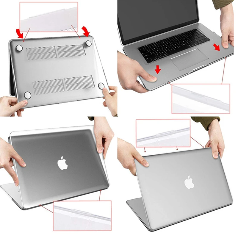 Новый чехол для ноутбука Macbook Air 13 Apple M1 чип Pro Retina 15 16 дюймов сумка Touch Bar ID 2020