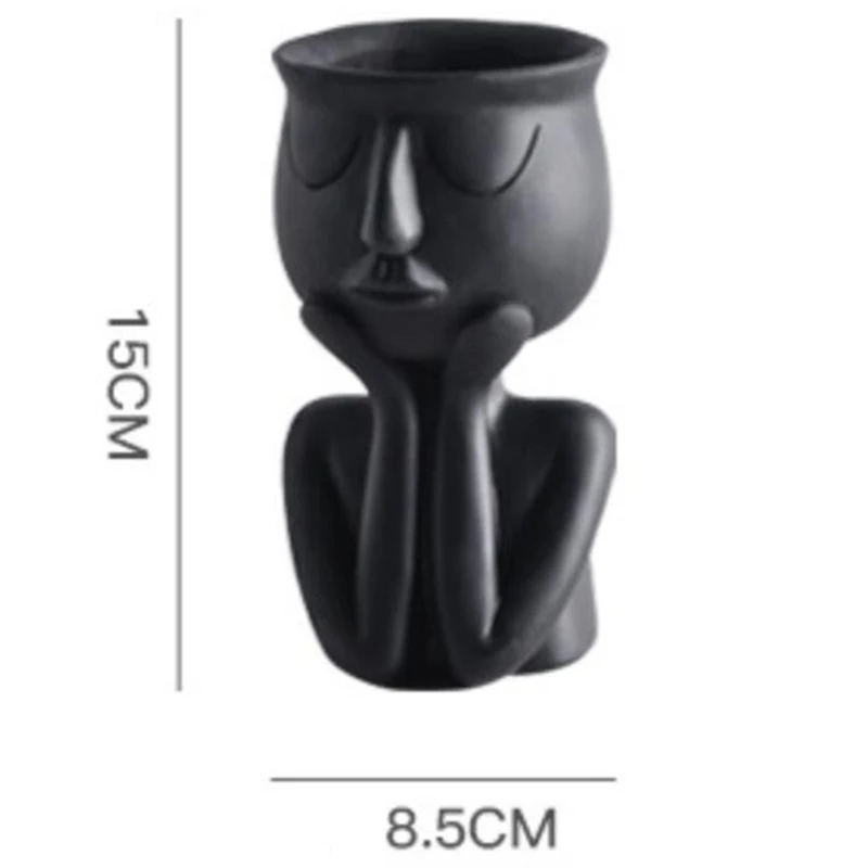 2 шт. цветочный горшок с изображением персонажей из смолы для суккулентных