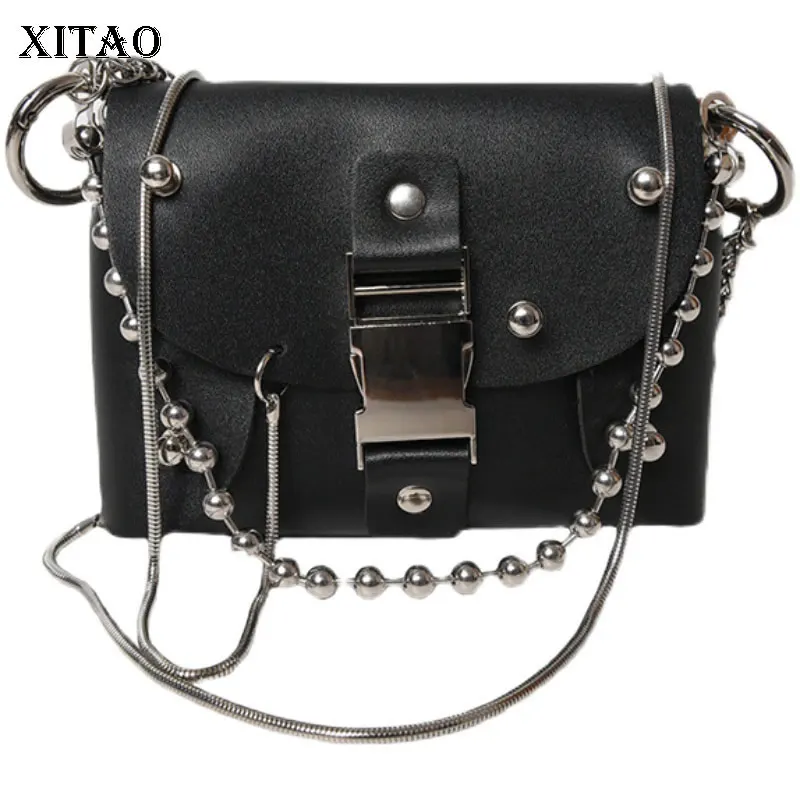 

XITAO Mini Bag Popular Diagonal One-shoulder Chain Bag Fashion All-match 2021 Elegant Patchwork Casual Style Minority WMD4357