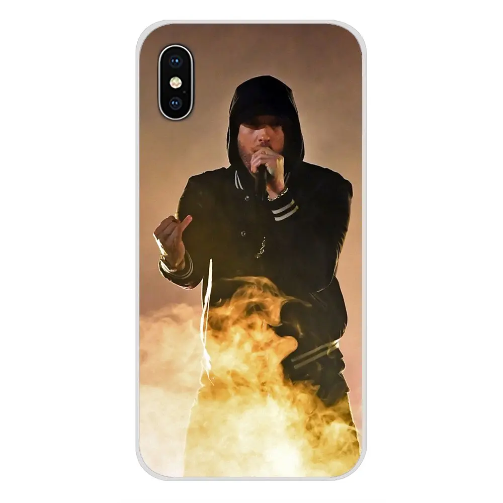 Silicone Skin Case For Xiaomi Mi4 Mi5 Mi5S Mi6 Mi A1 A2 5X 6X 8 9 Lite SE Pro Max Mix 2 3 2S Male Celebrity Hot Singer Eminem | Мобильные
