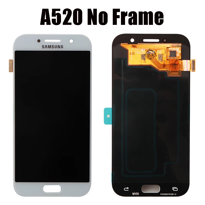 Сменный Super AMOLED экран 5 2 дюйма для Samsung Galaxy A5 2017 A520 A520F ЖК дисплей сенсорный