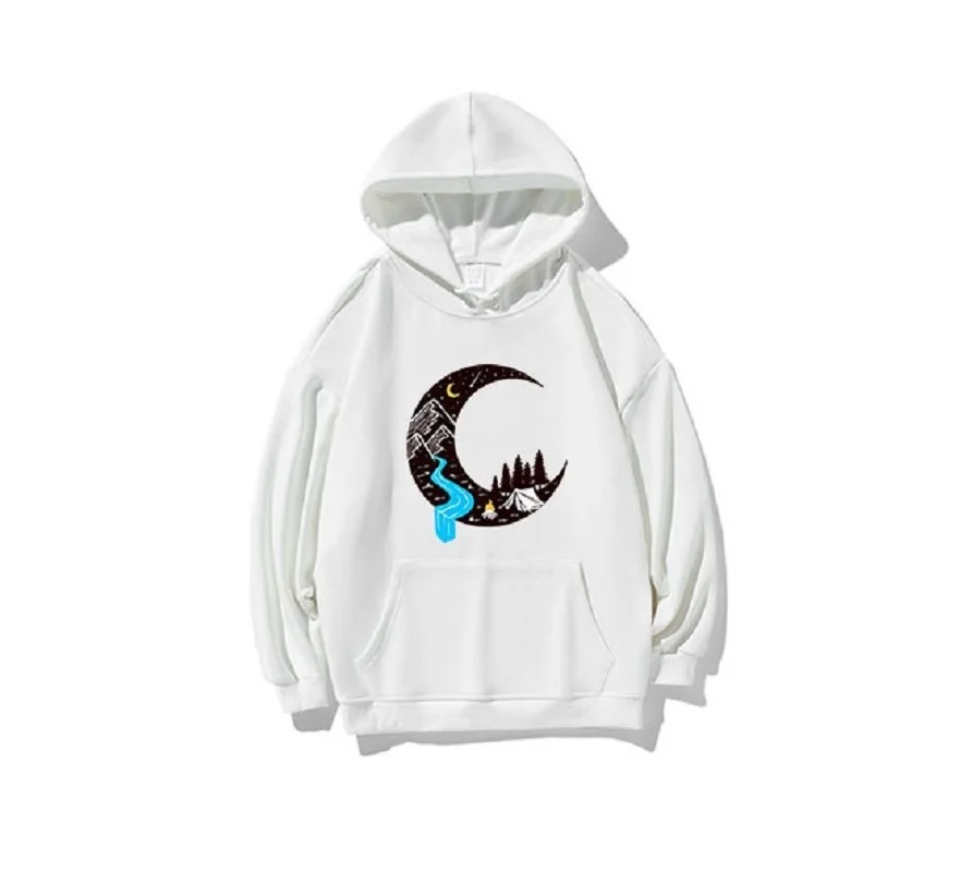 

ZOGAA Hoodies Men Spring New Men's Thick Hooded Sweatshirt Simple Printed Harajuku Casual Youth Student Hot All-match Large Size