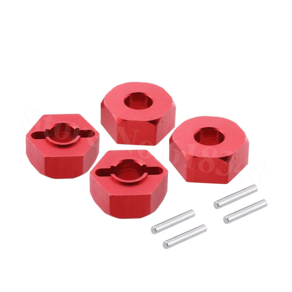 4 шт. Алюминиевый 12 мм шестигранный адаптер 0044 для FY 03 WLtoys 12428 12423 1/12 RC автомобиль