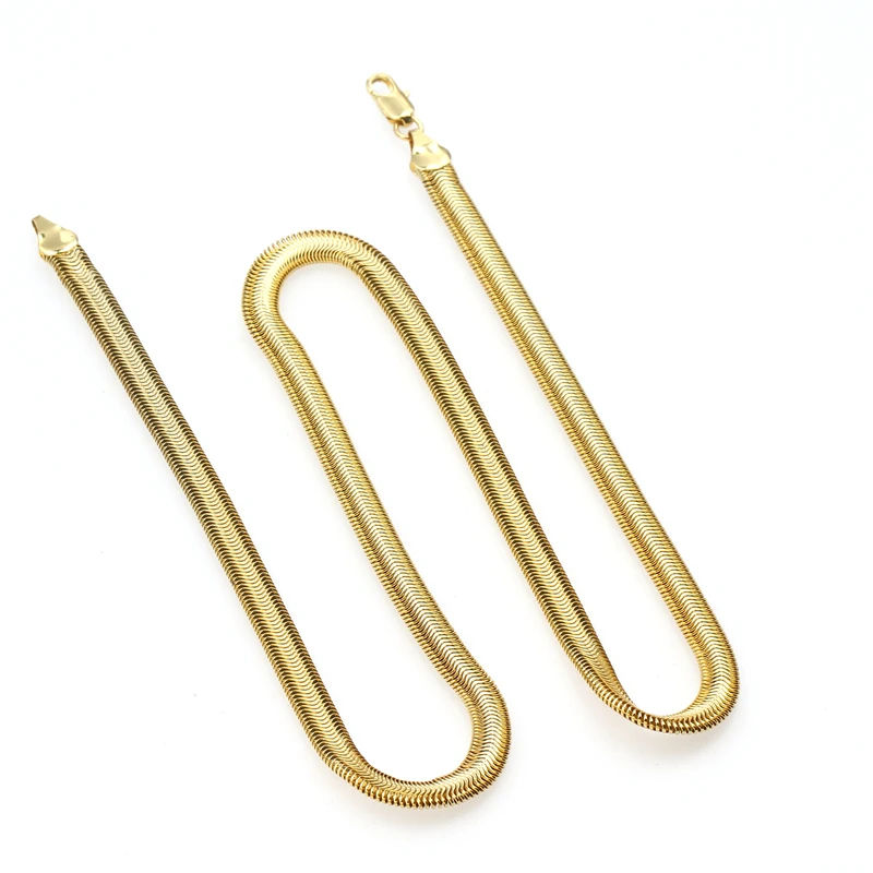 20 дюймов Золотая цветная змеиная цепь ожерелье для женщин и мужчин летние