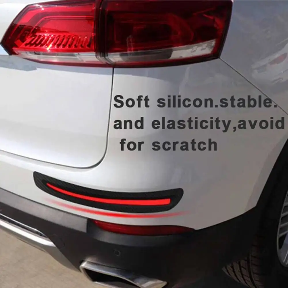 2pcs/Set Car Sticker Bumper Scratch Protection Front/Rear Edge Corner Guard Decoration Strips | Автомобили и мотоциклы