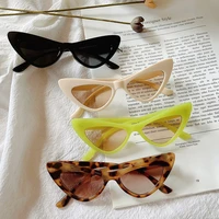 vintage cat eye sun glasses for women fashion 2021 brand designer plastic sunglasses female mirror retro lunette de soleil uv400