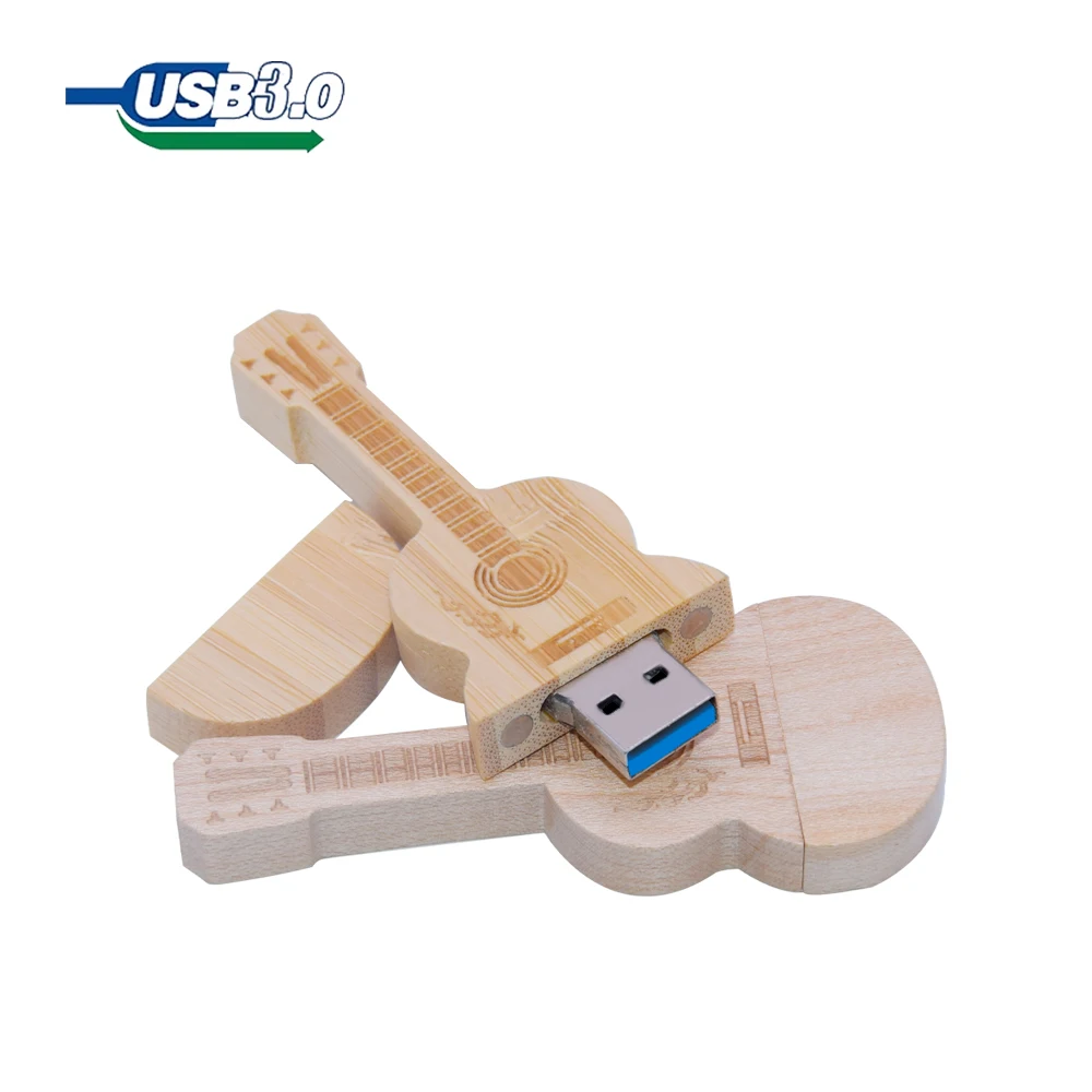 

Usb-флеш-накопитель с деревянной гитарой, 4-3,0 Гб