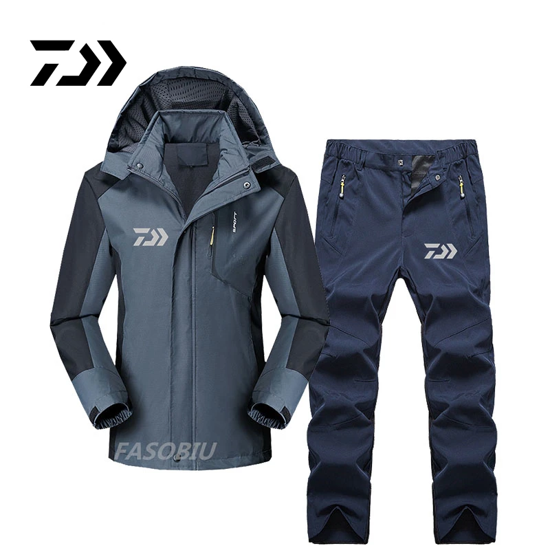 

Autumn Winter Daiwa Fishing Clothing Sports Outdoor Fishing Coats Quick-drying Pants Men's Fishing Suit Sunscreen Fishing Jacket
