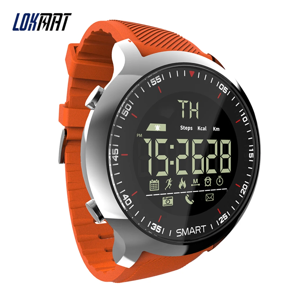 Умные часы LOKMAT MK18 мужские спортивные водонепроницаемые с шагомером и поддержкой