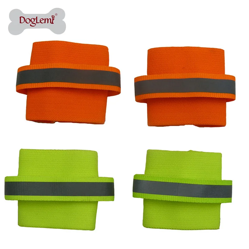 

2 шт. в наборе, отражающий безопасный браслет для собак, удобный браслет для домашних животных