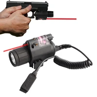 magorui tactics red laser sight plus led flashlight combo with 20mm picatinny rail mount for glock 17 19 22 20 23 31 37