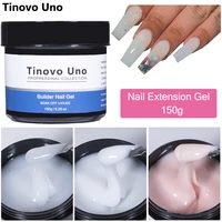 tinovo uno poly nail gel french manicure builder uv gel for extension 150g white crystal pink poly acrylic gel paint nails art
