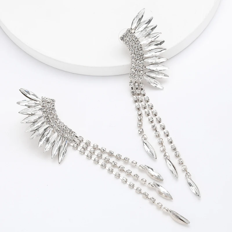 Висячие серьги Find Me в богемном стиле Стразы для женщин длинные висячие из сплава