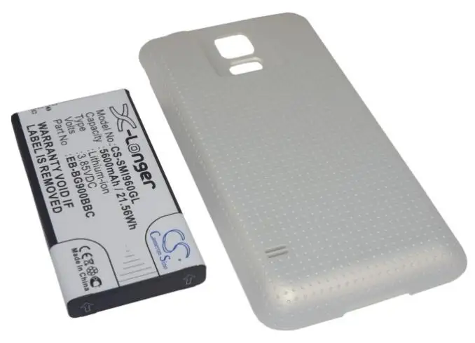 cameron sino 5600mah battery for SAMSUNG Galaxy S5 LTE GT-I9600 I9602 I9700 SM-G900 G9006V G9008V G9009D G900A G900F G900H | Мобильные