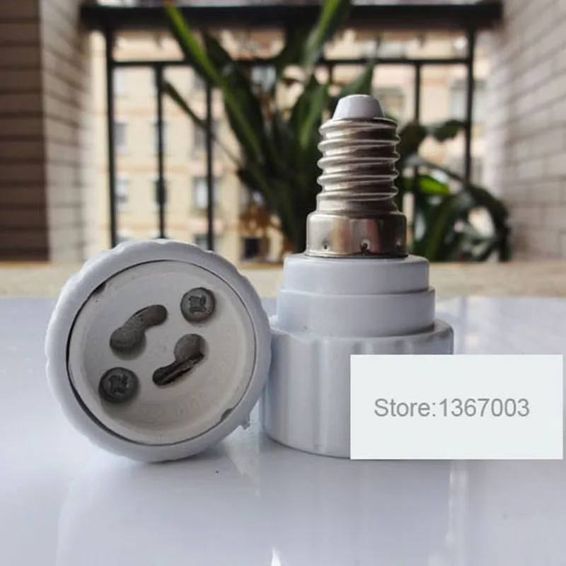 

E14 to GU10 Base LED Halogen Light Lamp Bulb Adapter Converter Base Socket