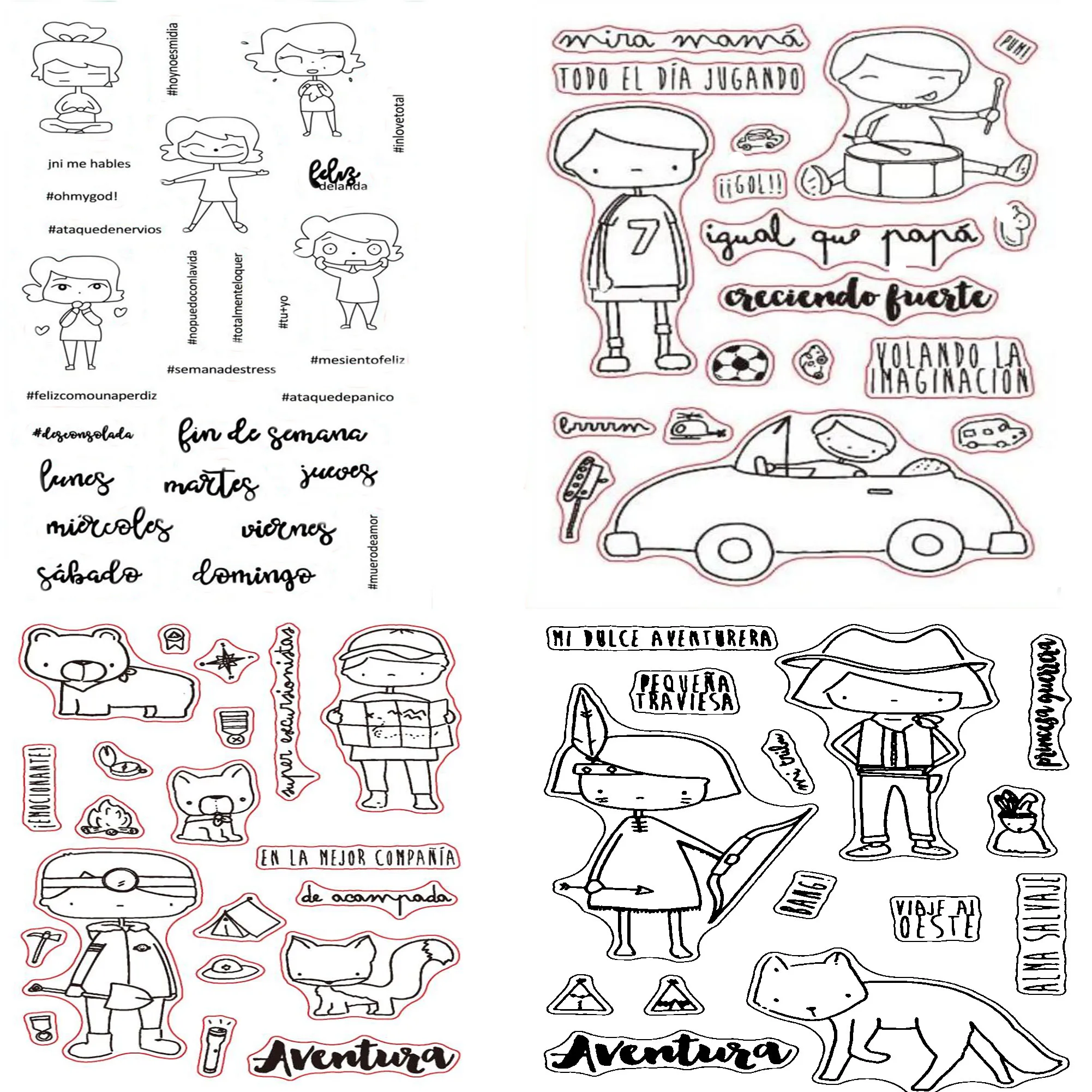 Прозрачные штампы печать для скрапбукинга открыток Испании фотоальбом