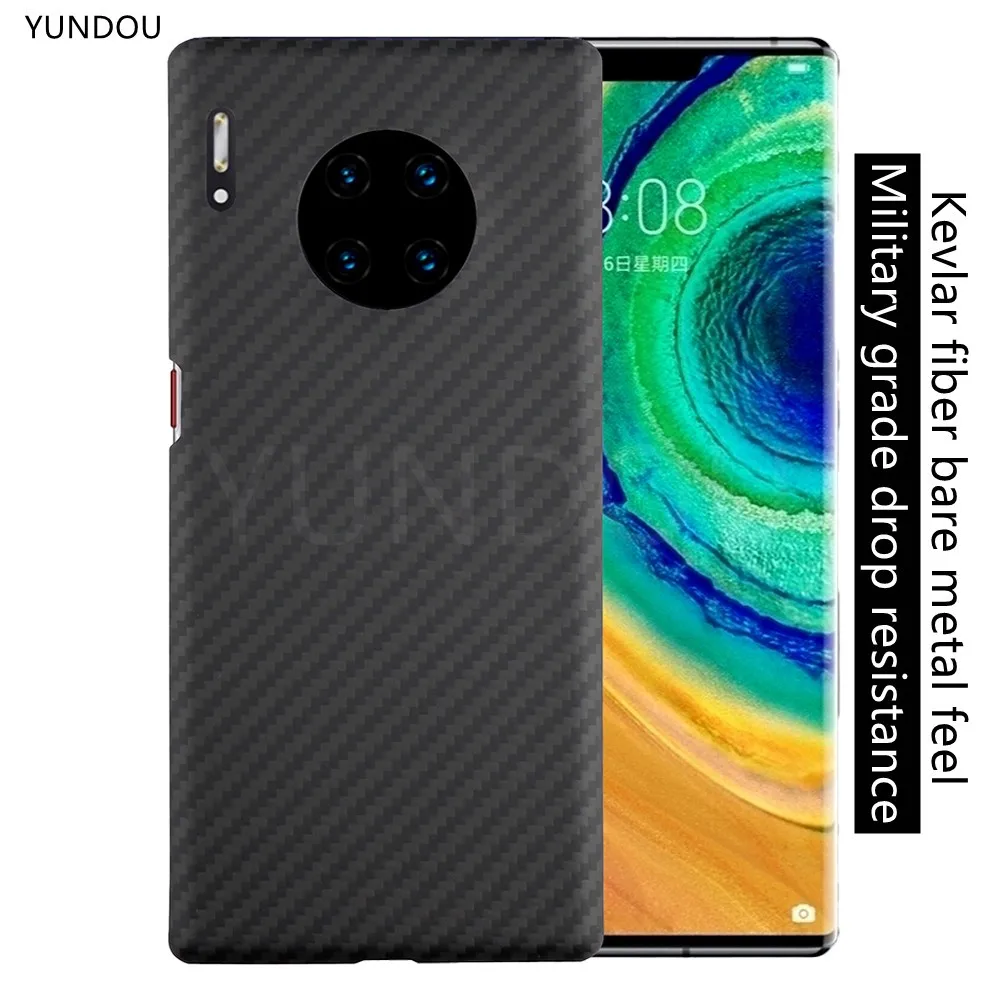 

carbon fibere case For Huawei Mate 30 Pro glass version case Aramid fiber ultra-thin FOR HUAWEI Mate 30 Pro glass version shell