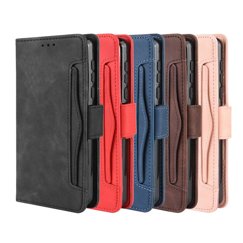 

Leather phone case for Motorola moto one Macro E6 play / G8play / G8 plus back Cover Flip card wallet with stand Retro Coque