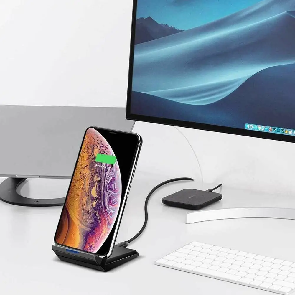 

Electronic Equipment Bracket 15W Qi Wireless Charger Dock Stand Portable Fast Charging Dock Station Safer Charging For Samsung