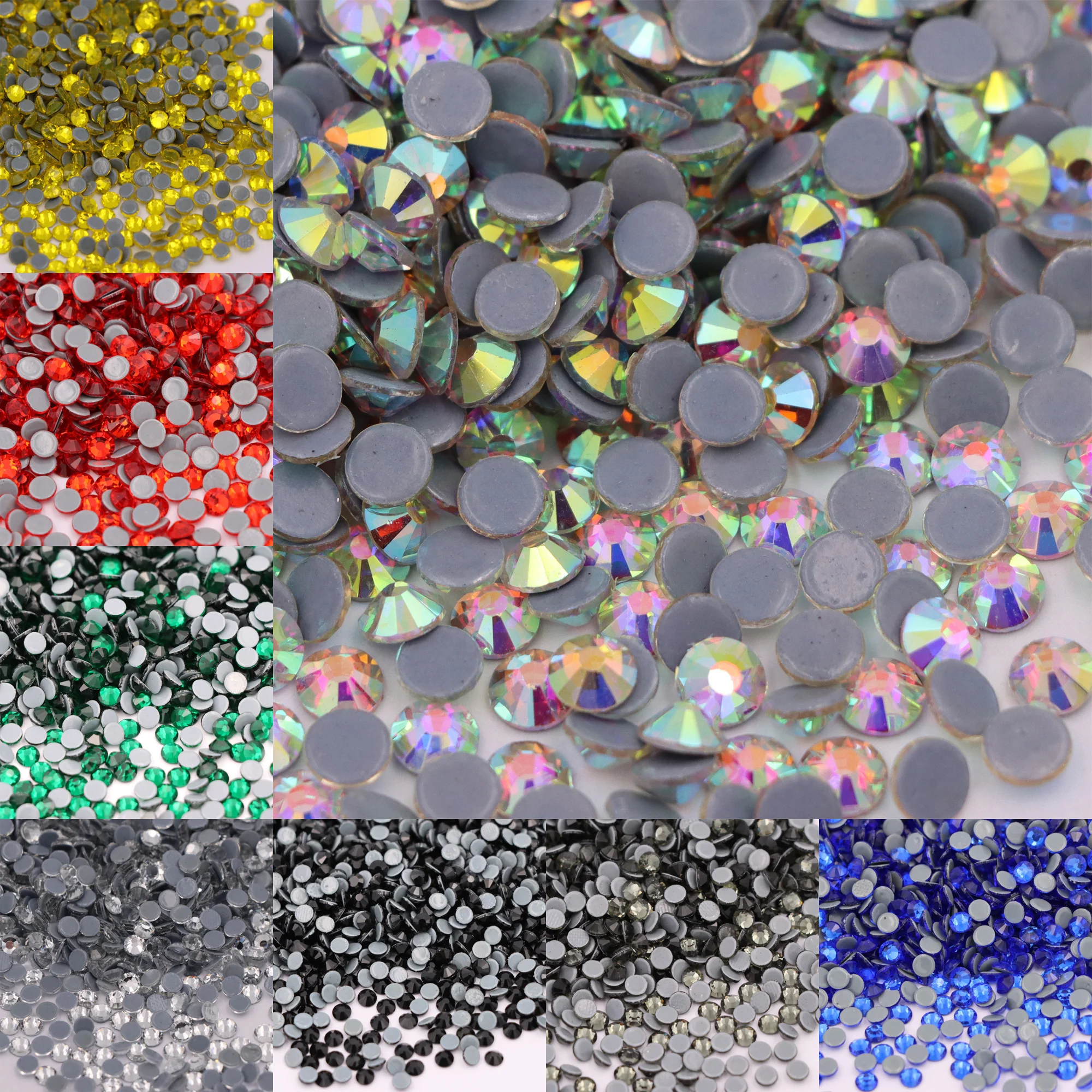 Совершенно новые Стразы с кристаллами AB для горячей фиксации стразы плоским