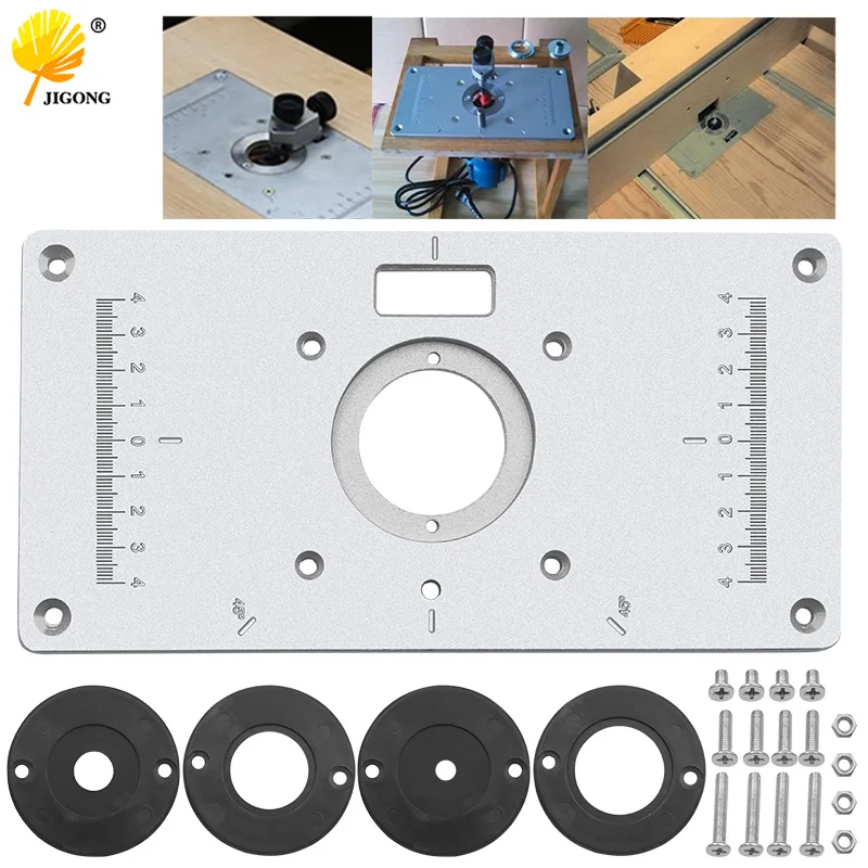 Table de routeur multifonctionnelle en Aluminium  plaque d'insertion  bancs de travail du bois