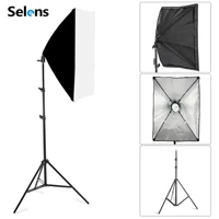 photography softbox lighting kits 50x70cm professional continuous light system for photo studio equipment 2m tripod