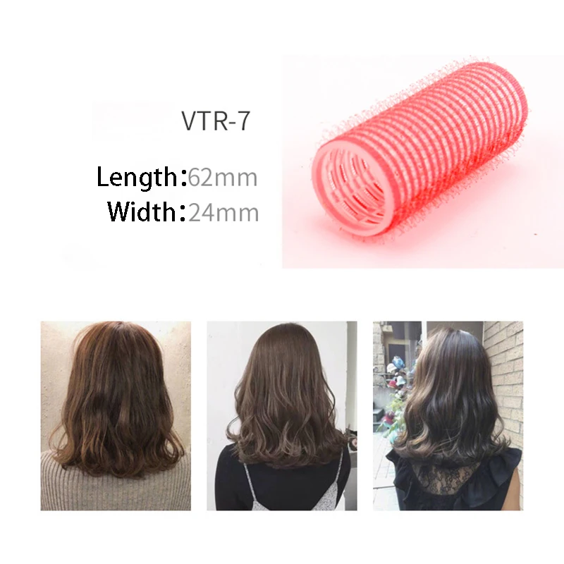 width-24mm 1 шт. случайный цвет большой самохвата бигуди для профессиональных салонов-парикмахерских бигуди мульти размер Профессиональный иструмент для парикмахерской - Цвет: width-24mm
