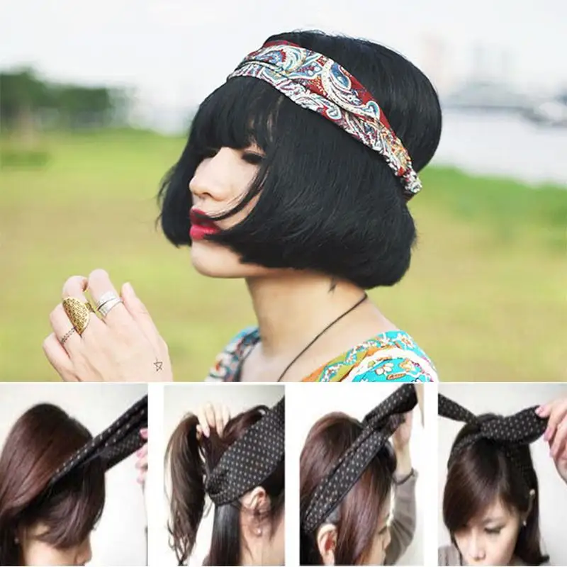 

Headband Hair Wrap Women Yoga Headband Flower Twisted
