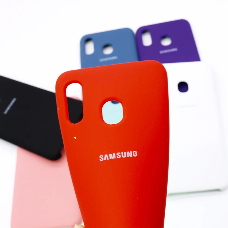 Оригинальный жидкий силиконовый чехол для Samsung Galaxy A30 A20 мягкий шелковистый