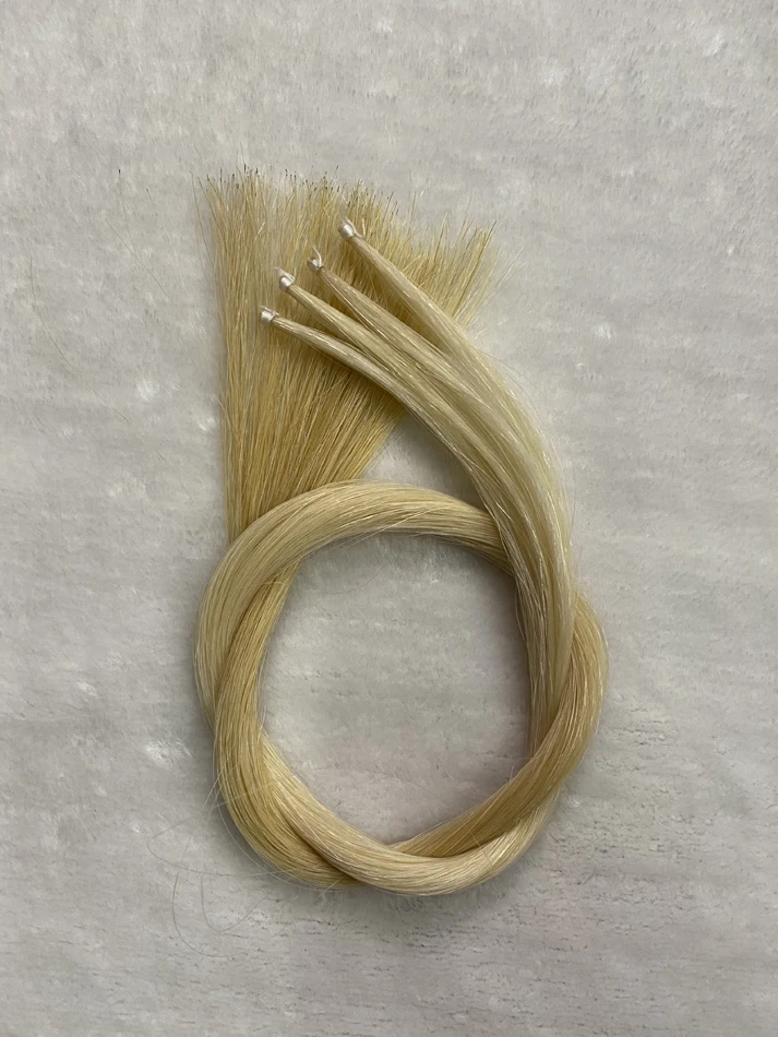 2 Hank New 32 inch 80cm best quality Stallion white bow hair horse tail Free shipping | Violin Parts & Accessories