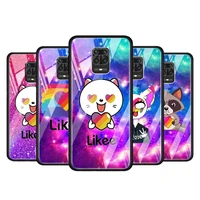 cute funny likee for xiaomi redmi note 10 pro max 10s 9t 9s 9 8t 8 7 pro 5g luxury tempered glass phone case cover