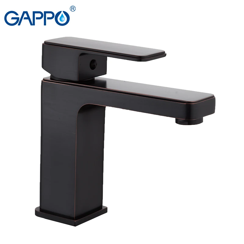 GAPPO смесители для умывальника черный водопад кран ванной краны воды на бортике