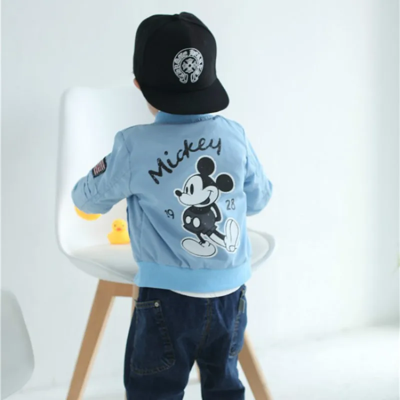 Одежда для малышей с Микки Маусом куртки девочек и мальчиков пальто детская