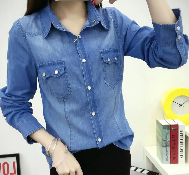 Женская хлопковая Повседневная Туника для офиса с отложным воротником | одежда