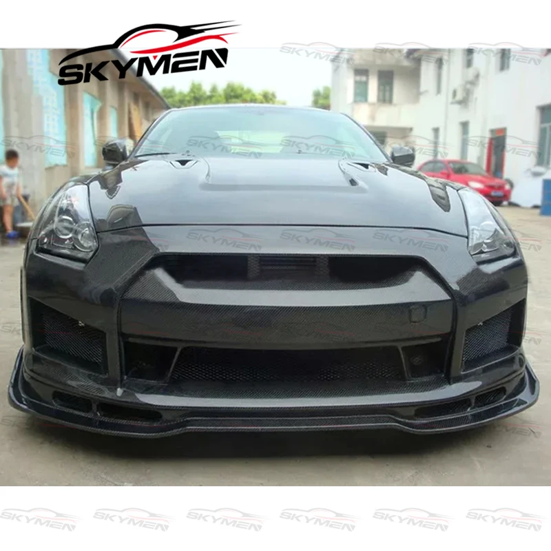 BSE Style Front Bumper Guard Lip For R35 GTR 2008-2016 Carbon Fiber Glass Splitter Diffuser Spoiler Protector | Автомобили и