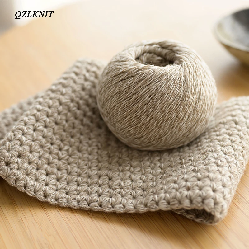 QZLKNIT 50 г/шар двухцветная пряжа ручное вязание своими руками две пряди камвольная