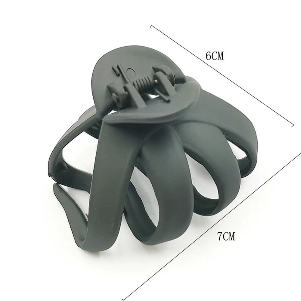 

Hot Sale Women Hair Clip Acrylic Hairpins Solid Color Women Hair Crab Hair Claws Women Make UP Washing Tool Hair Styling Tool